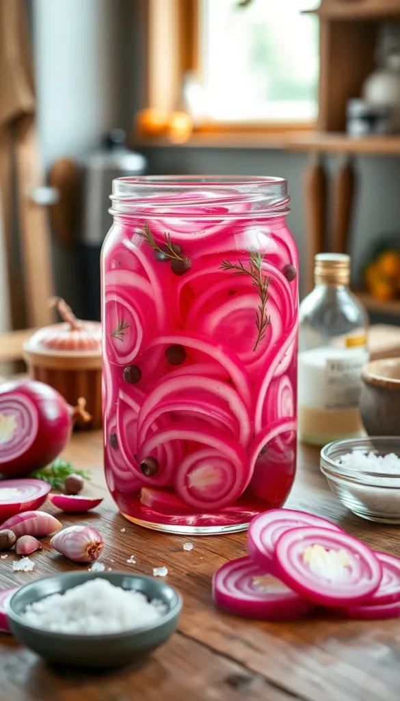 Ingredients for Quick Pickled Red Onions