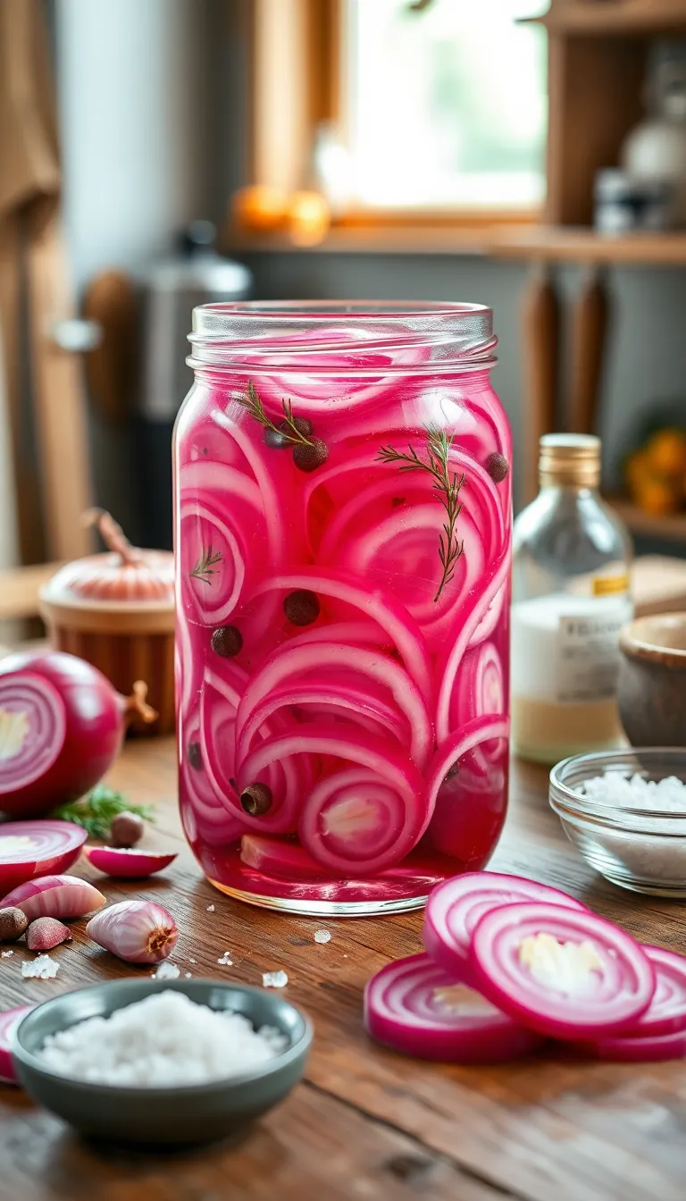 Ingredients for Quick Pickled Red Onions