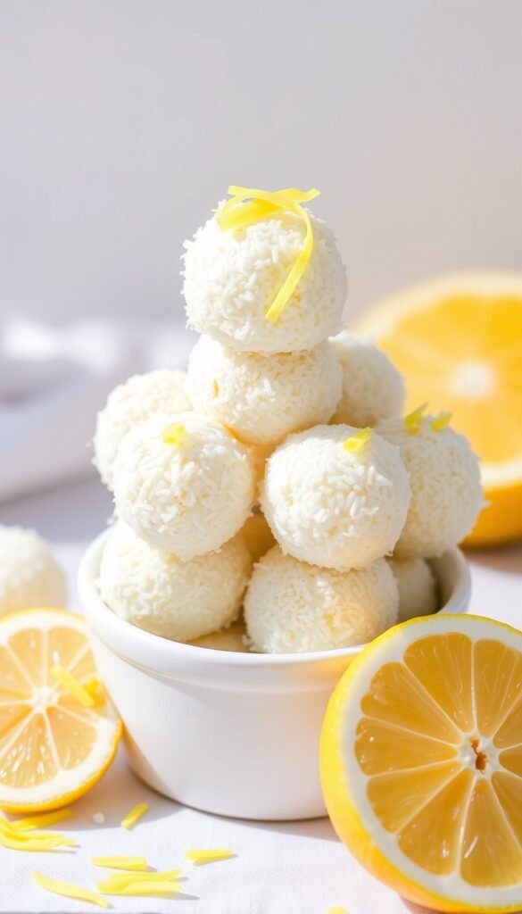 Lemon Coconut Bliss Balls