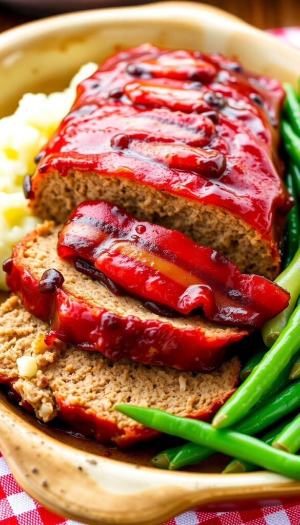 Maple Bacon Glazed Meatloaf