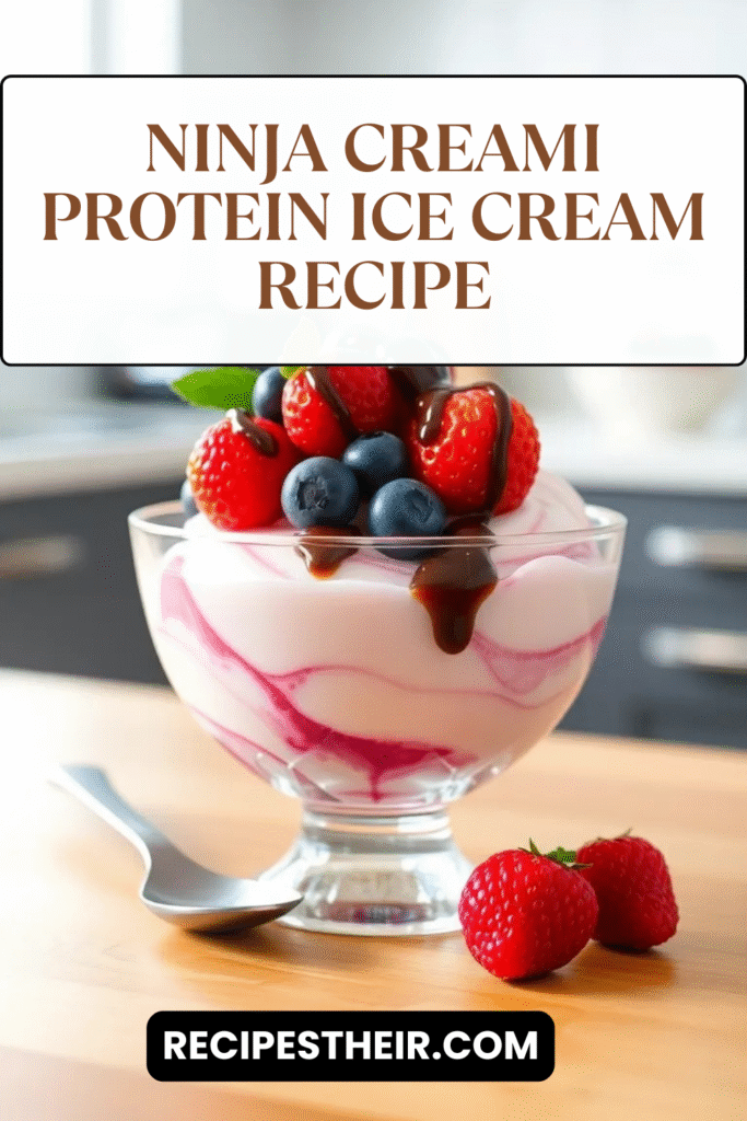 Ninja Creami Protein Ice Cream Recipe