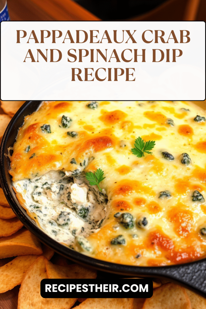 Pappadeaux Crab and Spinach Dip Recipe