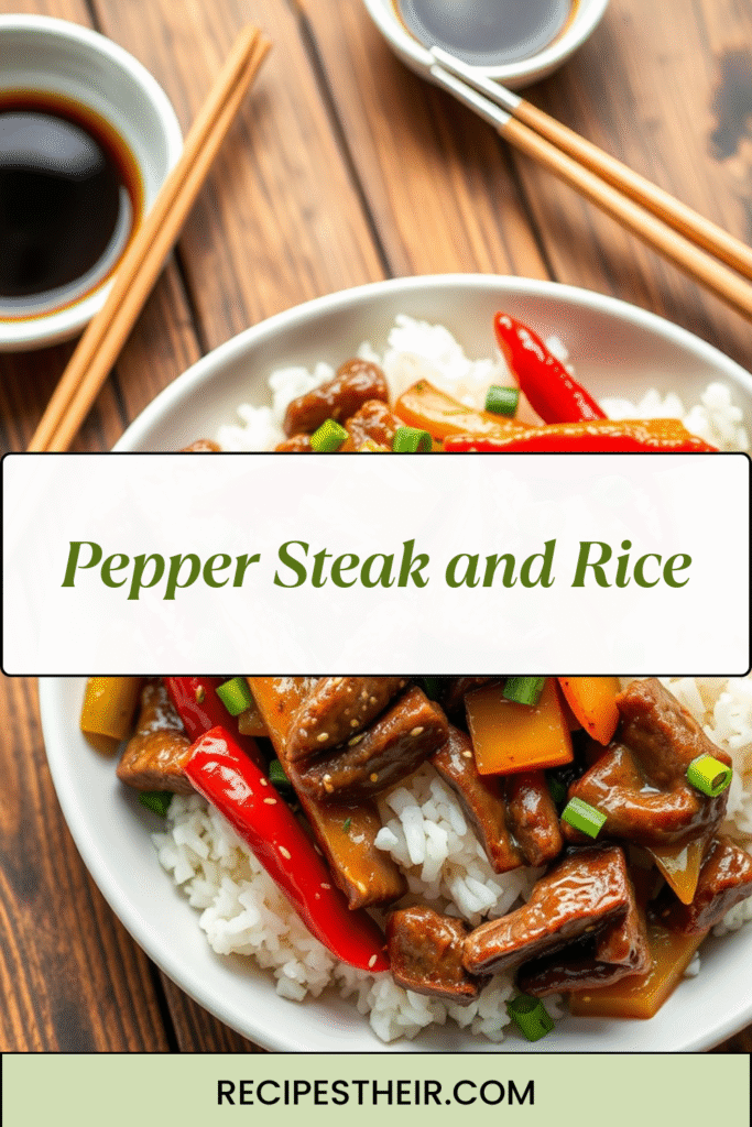 Pepper Steak and Rice