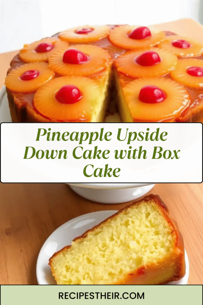 Pineapple Upside Down Cake with Box Cake