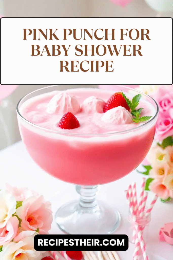 Pink Punch for Baby Shower Recipe