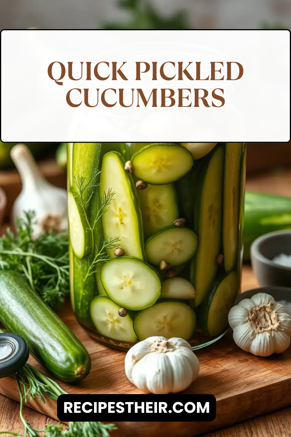 Quick Pickled Cucumbers