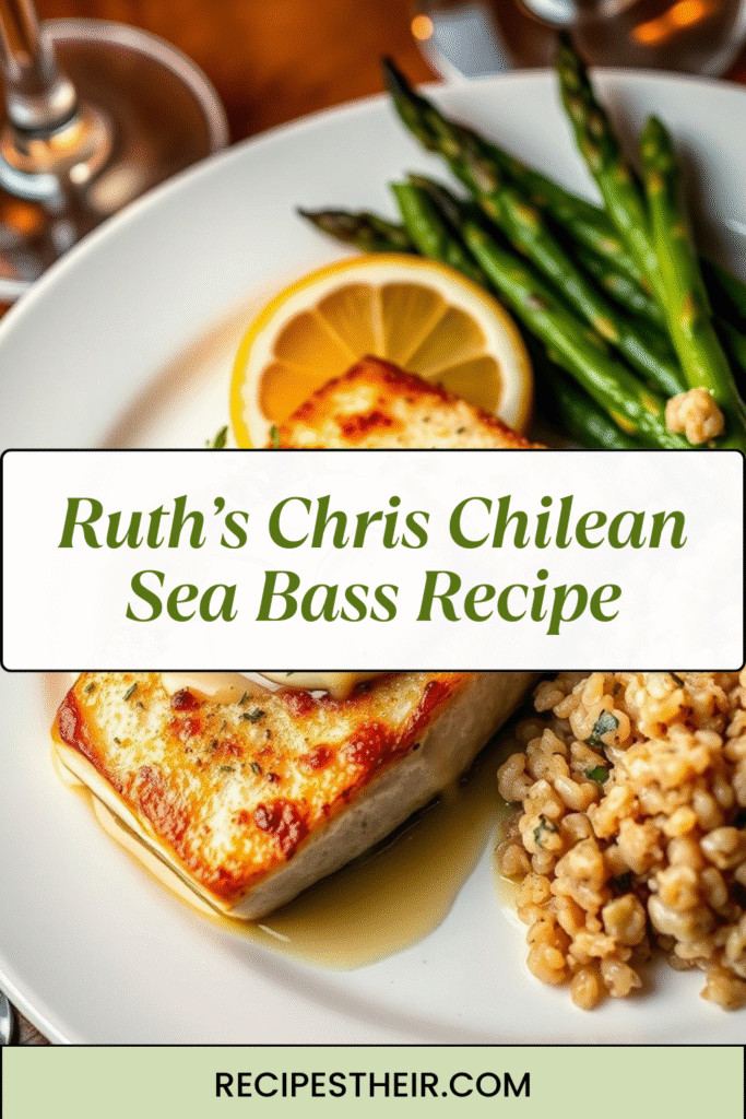 Ruth’s Chris Chilean Sea Bass Recipe