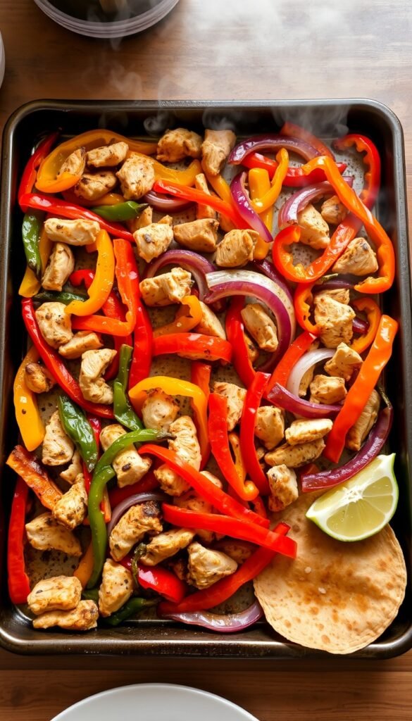 Sheet Pan Chicken Fajitas