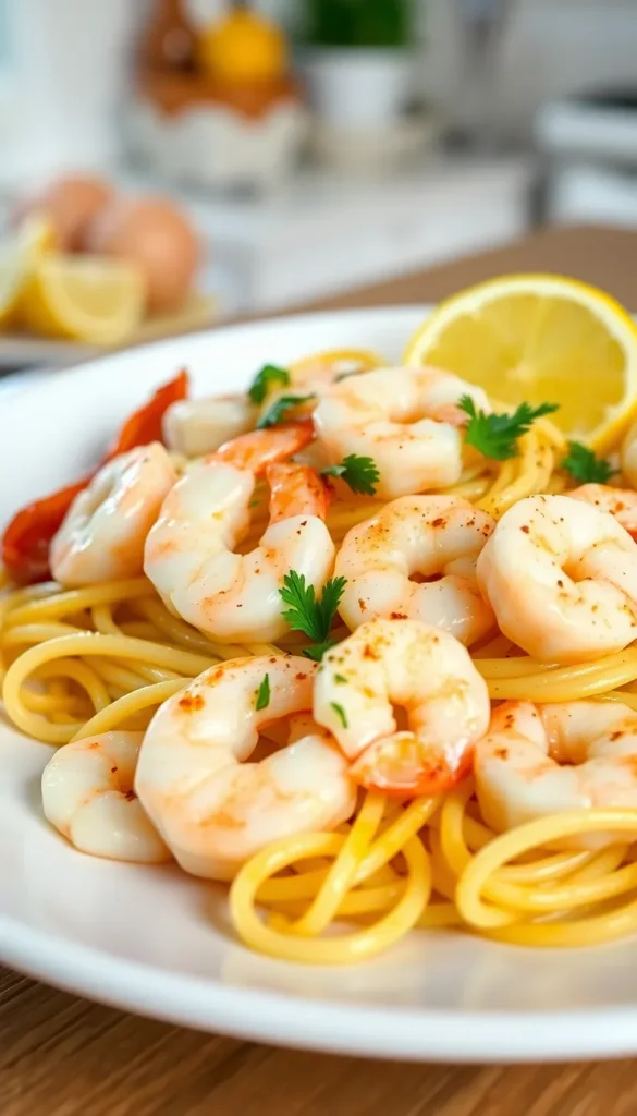 Shrimp Scampi Linguine
