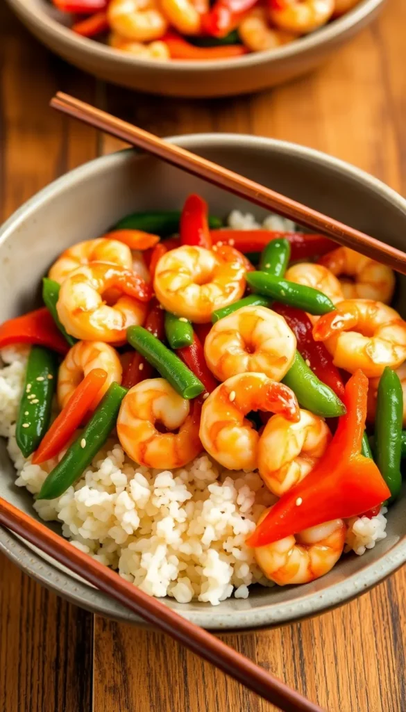 Shrimp Stir-Fry with Cauliflower Rice