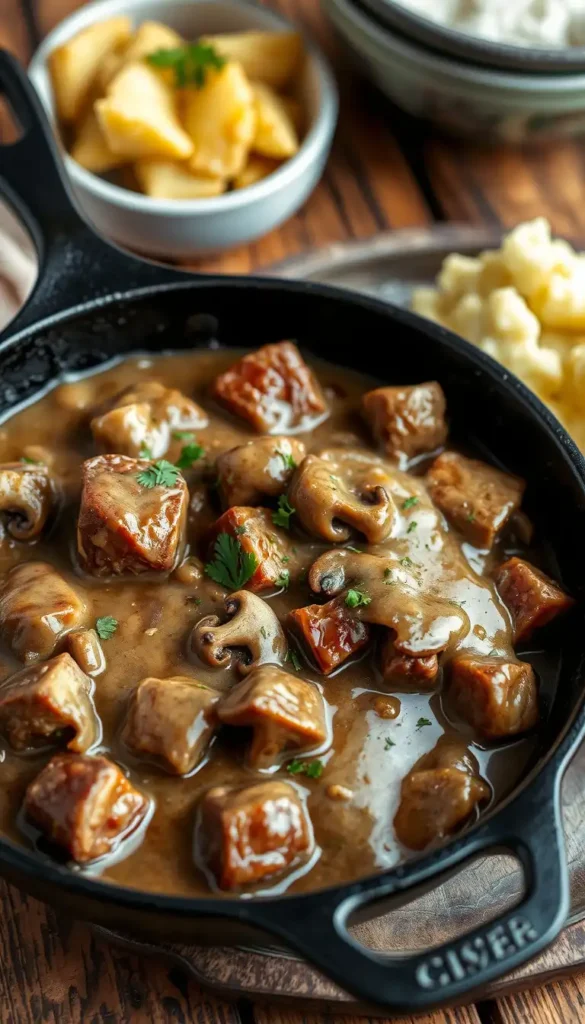Southern Smothered Cube Steak with Gravy