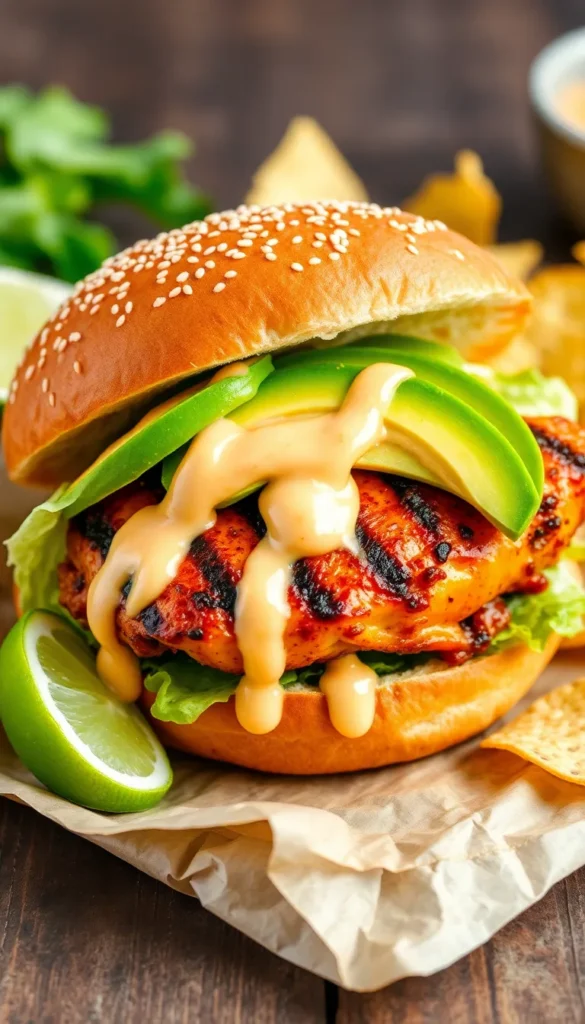 Spicy Chipotle Grilled Chicken Sandwich