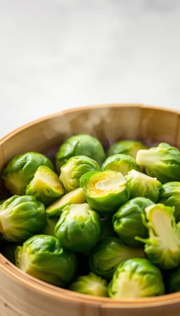 Steamed Brussel Sprouts (Tender and Healthy)