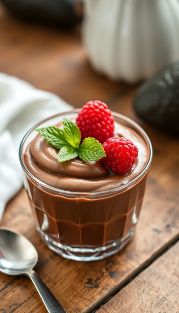 Sugar Free Chocolate Avocado Mousse