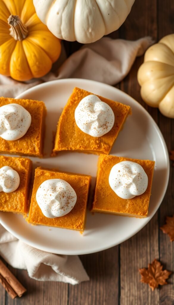Sugar-Free Pumpkin Pie Bars