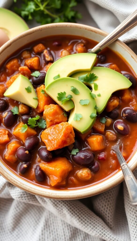 Sweet Potato and Black Bean Chili
