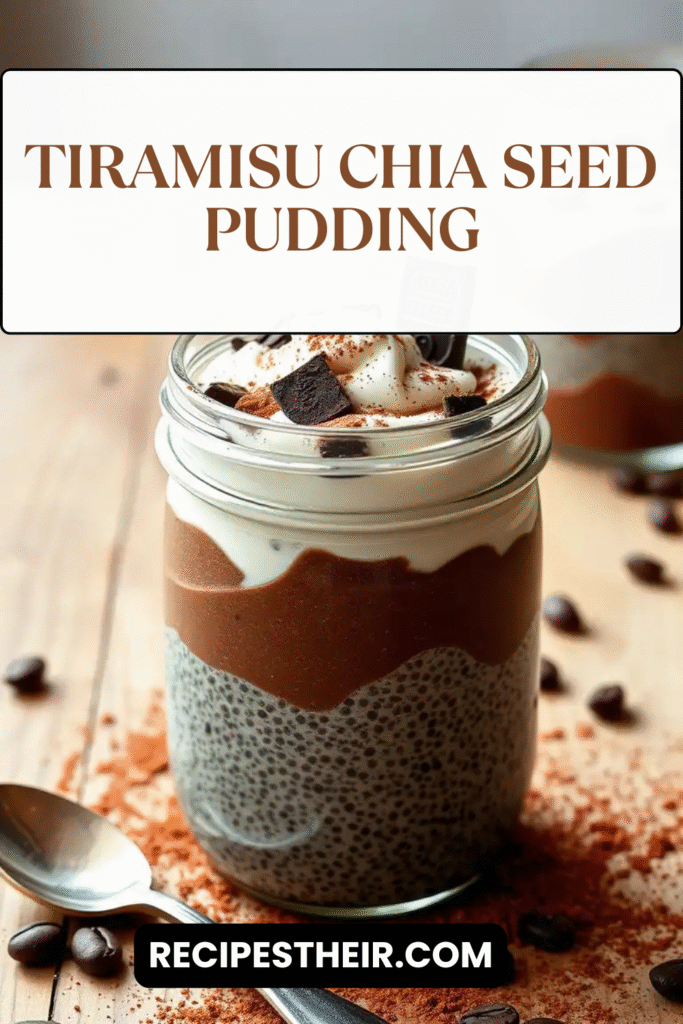 Tiramisu Chia Seed Pudding