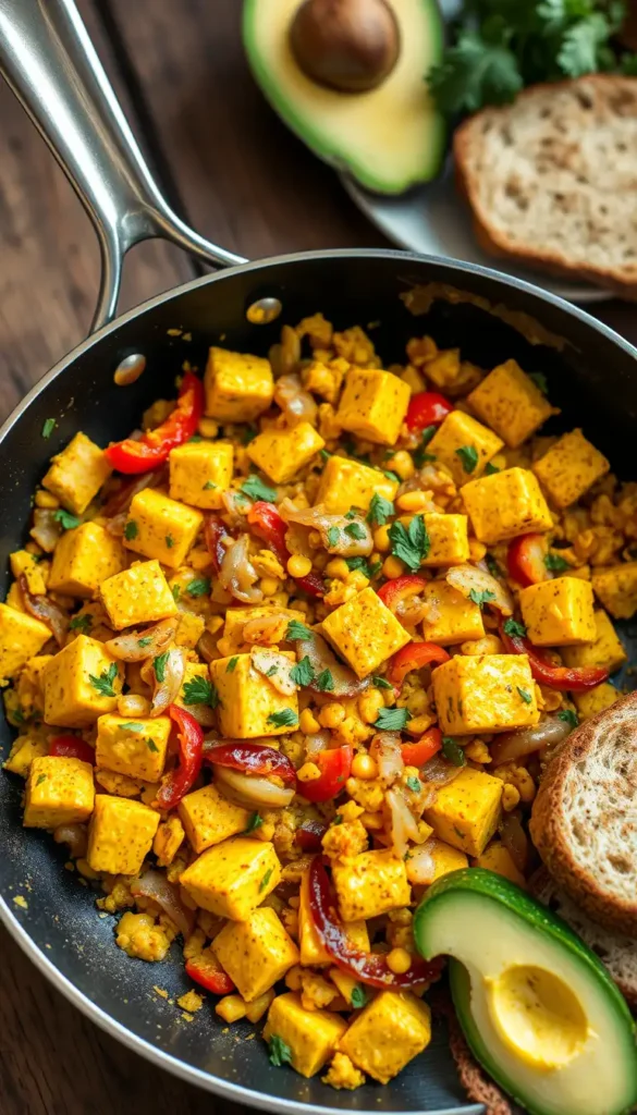 Tofu Scramble with Nutritional Yeast