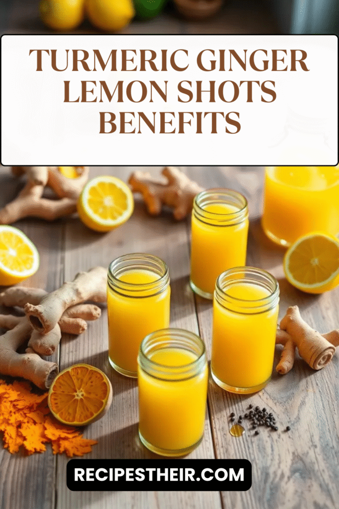Turmeric Ginger Lemon Shots Benefits