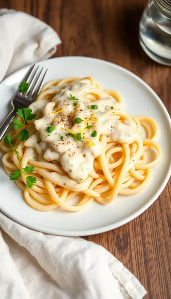 Vegan Alfredo Pasta
