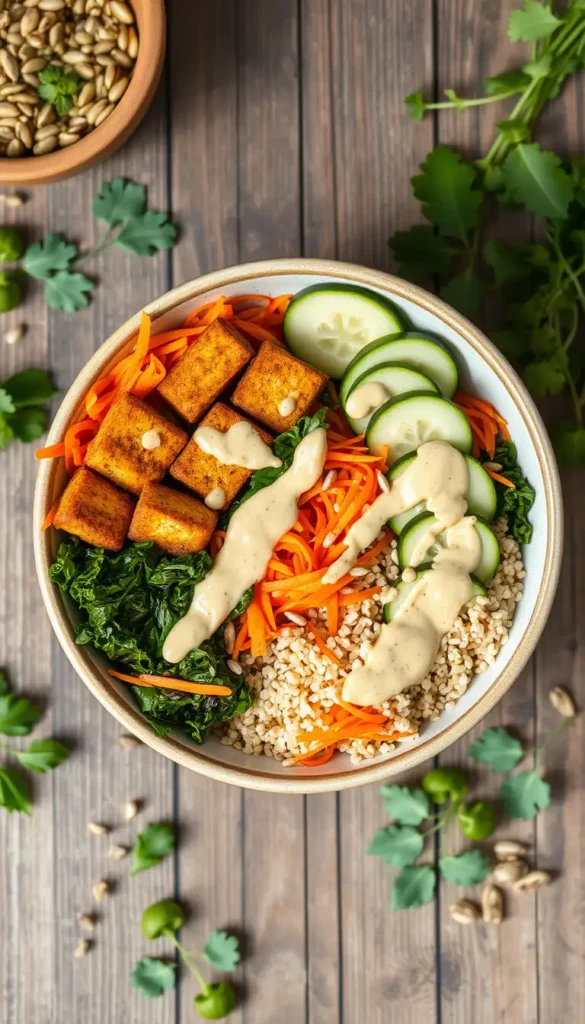 Vegan Tempeh Buddha Bowl