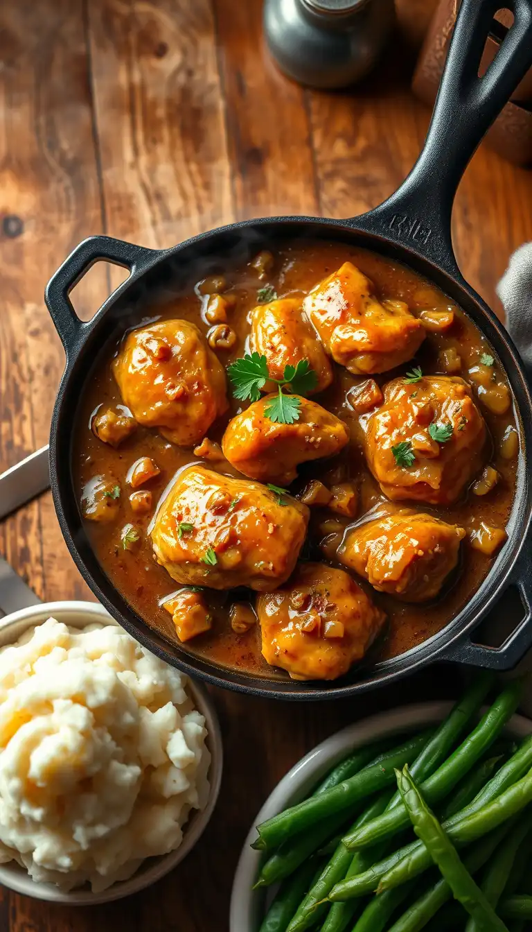 Smothered Chicken with Gravy: Southern Comfort Food at Its Best