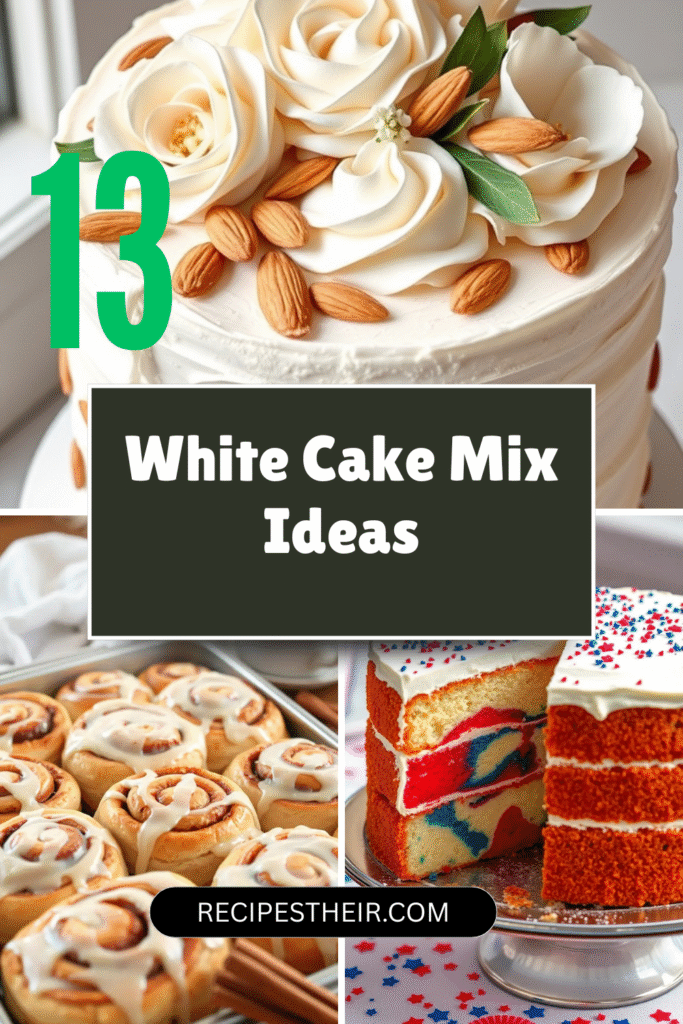 White Cake Mix Ideas