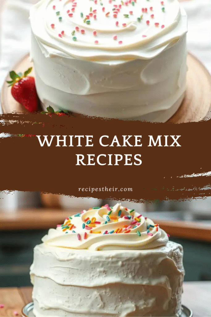 White Cake Mix Recipes