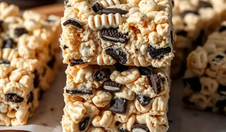 Oreo Rice Crispy Treats: The Ultimate Cookies and Cream Dessert