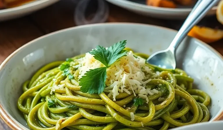 Green Spaghetti Recipe Mexican Style – A Creamy, Flavor-Packed Dish
