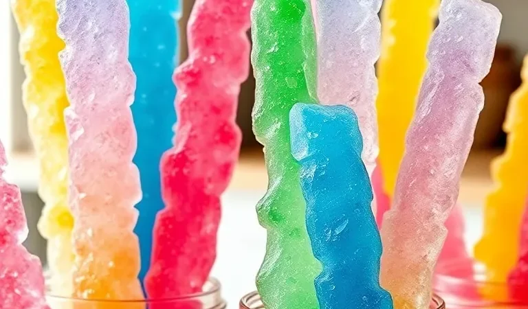 Rock Candy Recipe – How to Make Colorful Homemade Sugar Crystals