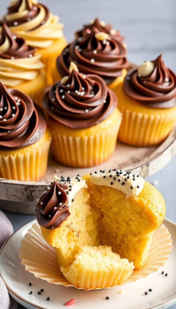 Yellow Cake Mix Cupcakes