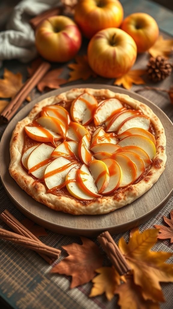 Apple Cinnamon Dessert Pizza