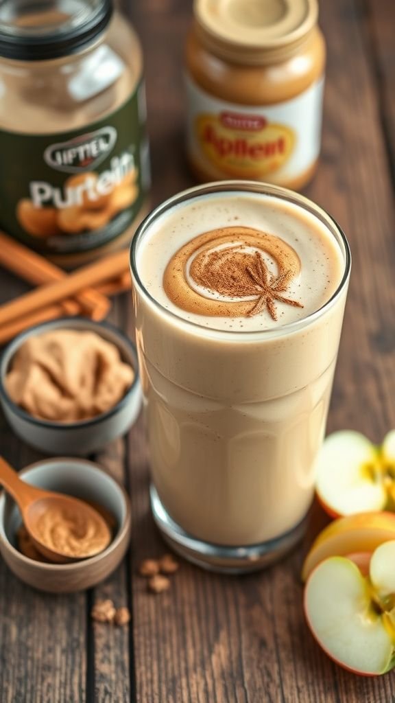 Apple Peanut Butter Protein Smoothie