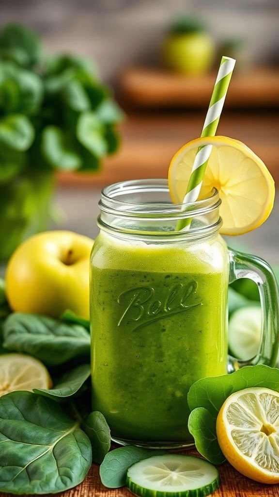 Apple Spinach Green Smoothie