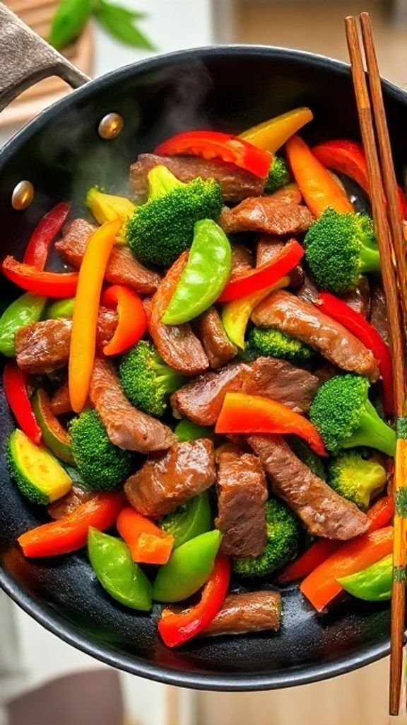 Asian-Style Stir-Fried Sirloin Tip Steak