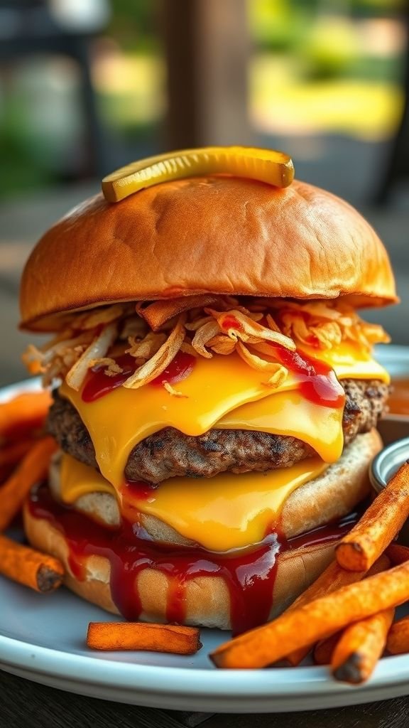 BBQ Cheddar Turkey Burgers