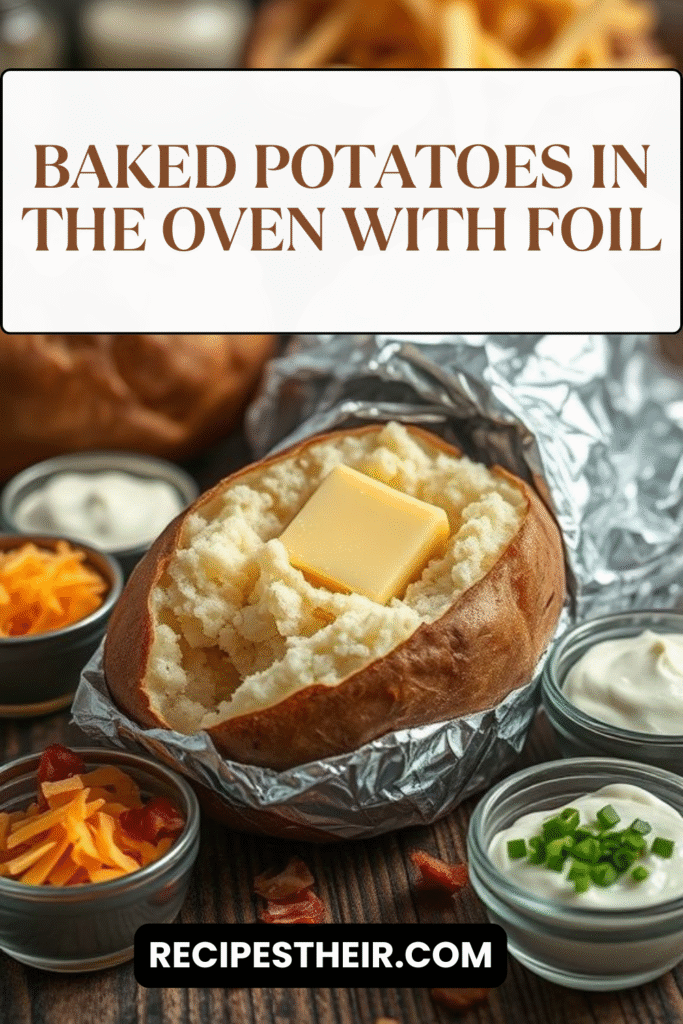 Baked Potatoes in the Oven with Foil