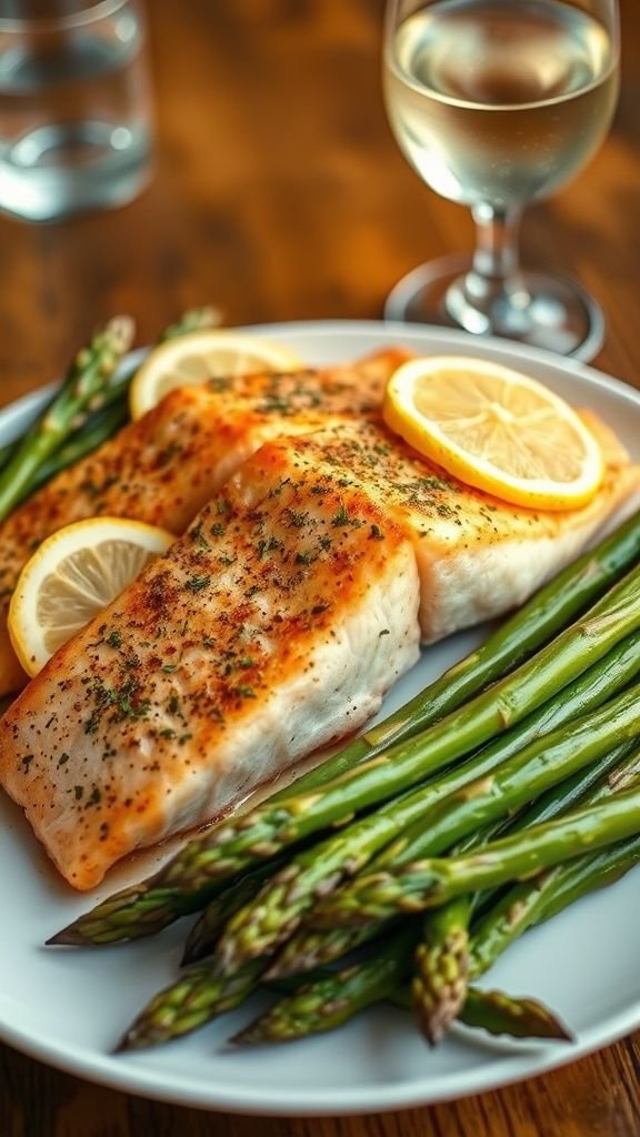 Baked Salmon with Asparagus