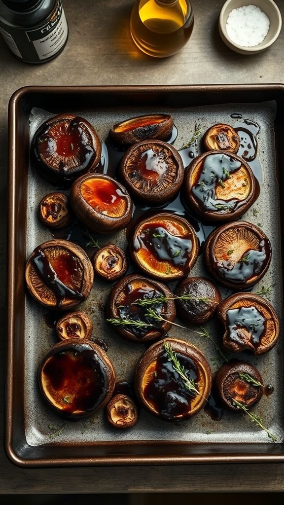 Balsamic Roasted Portabella Mushrooms