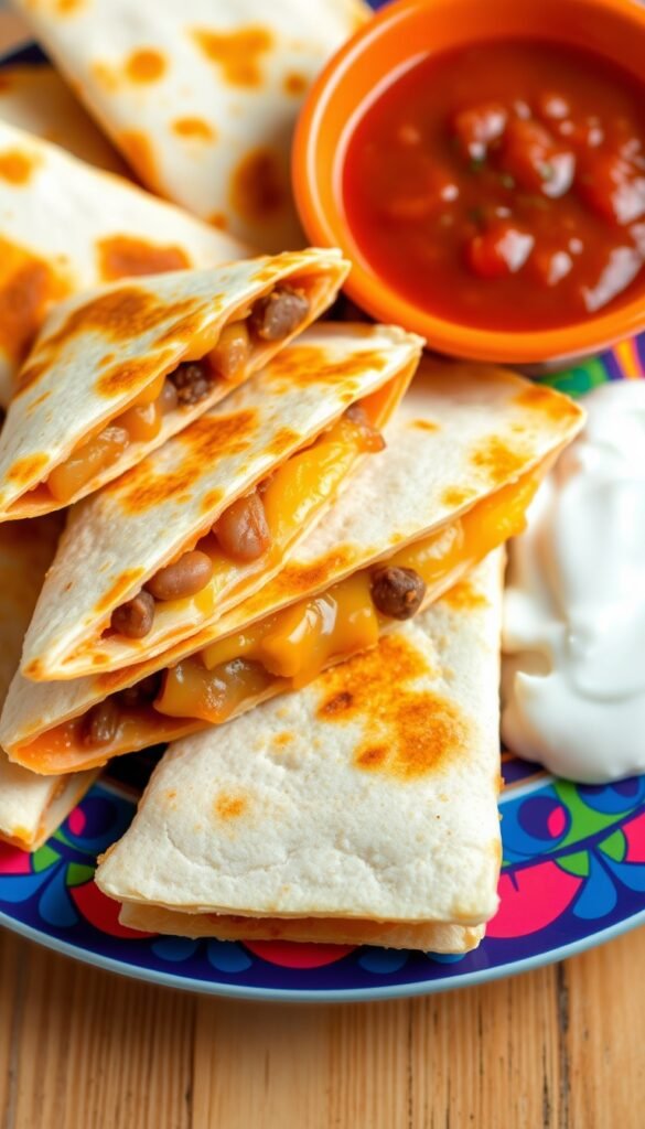 Bean and Cheese Quesadillas