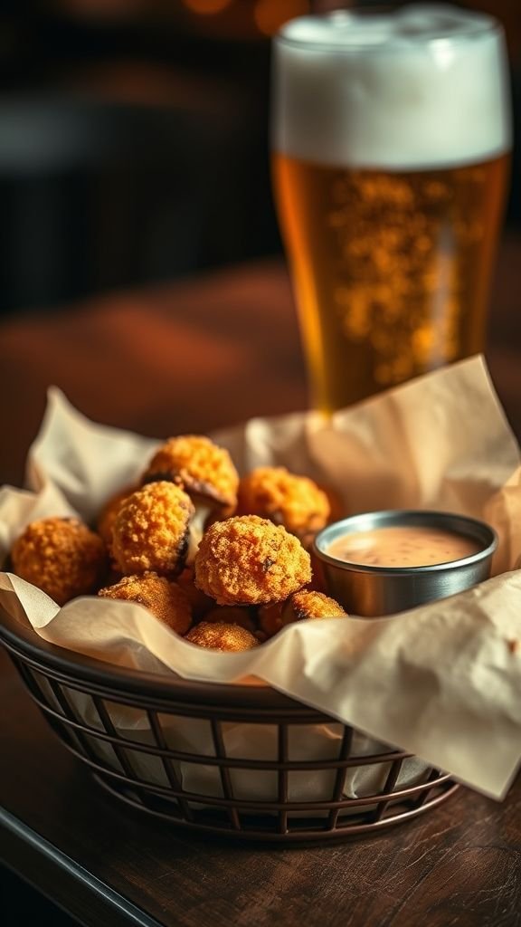 Beer-Battered Fried Mushrooms