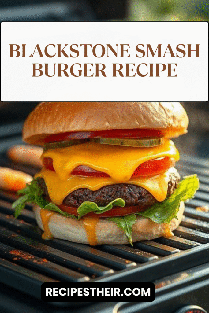 Blackstone Smash Burger Recipe