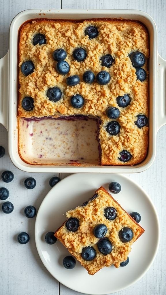 Blueberry Streusel Coffee Cake Recipe