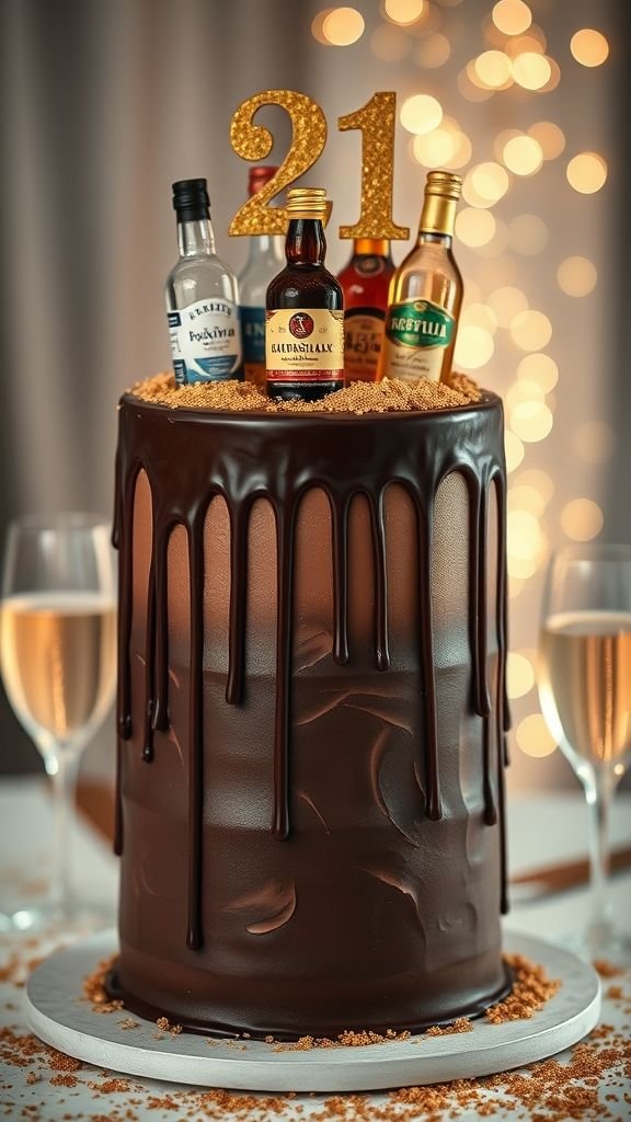 Boozy Drip Cake – The Ultimate 21st Birthday Vibe