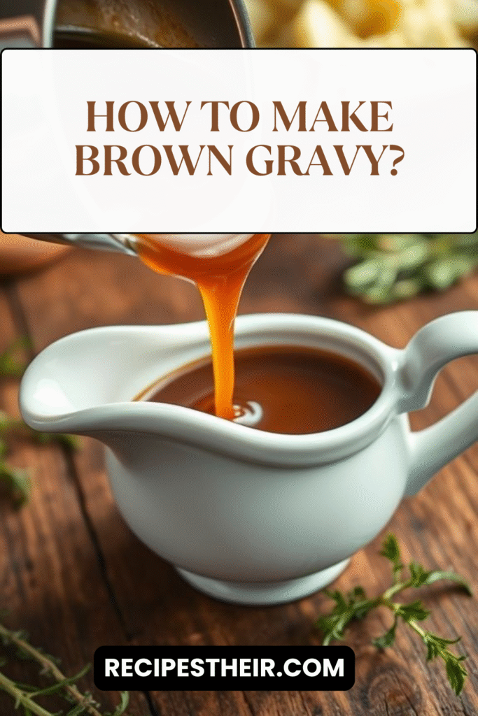 Brown Gravy Recipe