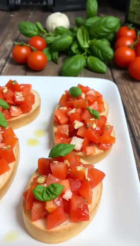 Bruschetta on Toasted Baguette