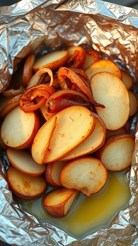 Butter & Onion Foil Potatoes