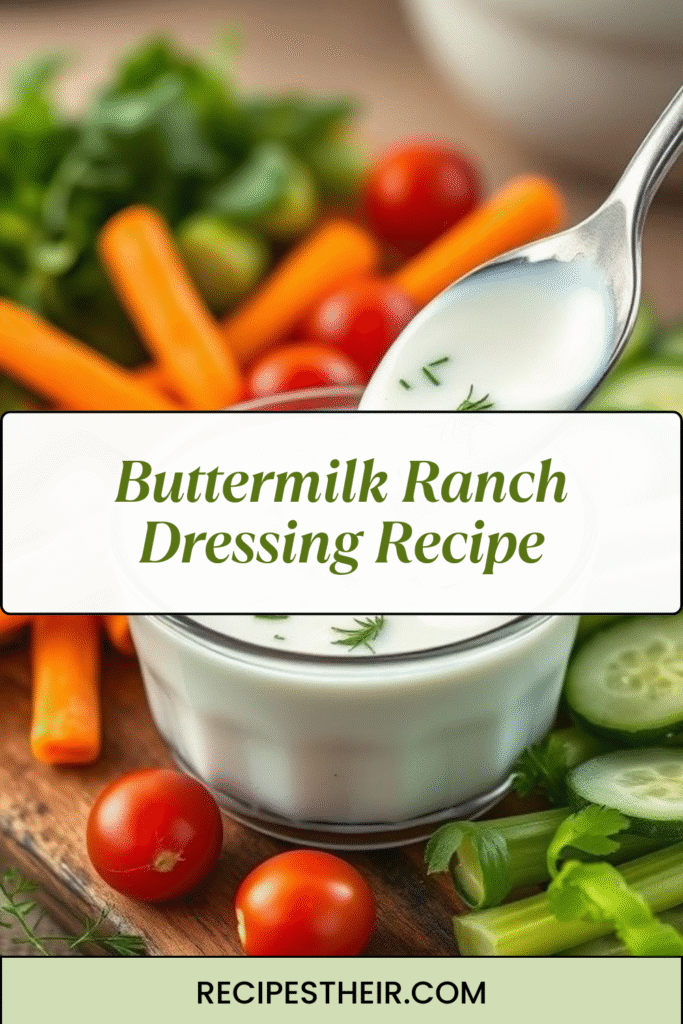 Buttermilk Ranch Dressing Recipe
