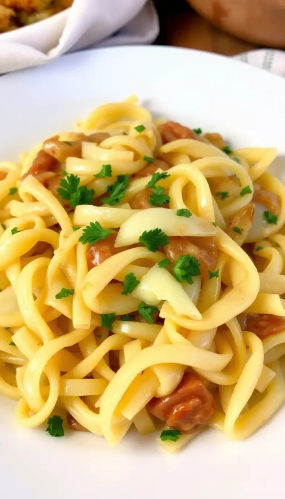 Cabbage and Noodles (Haluski)